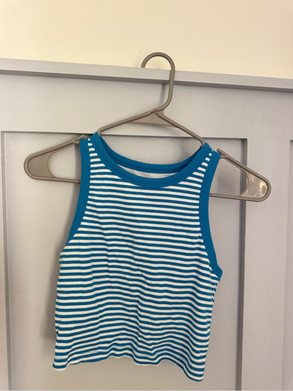 Offline by Aerie Blue and White Striped Tank